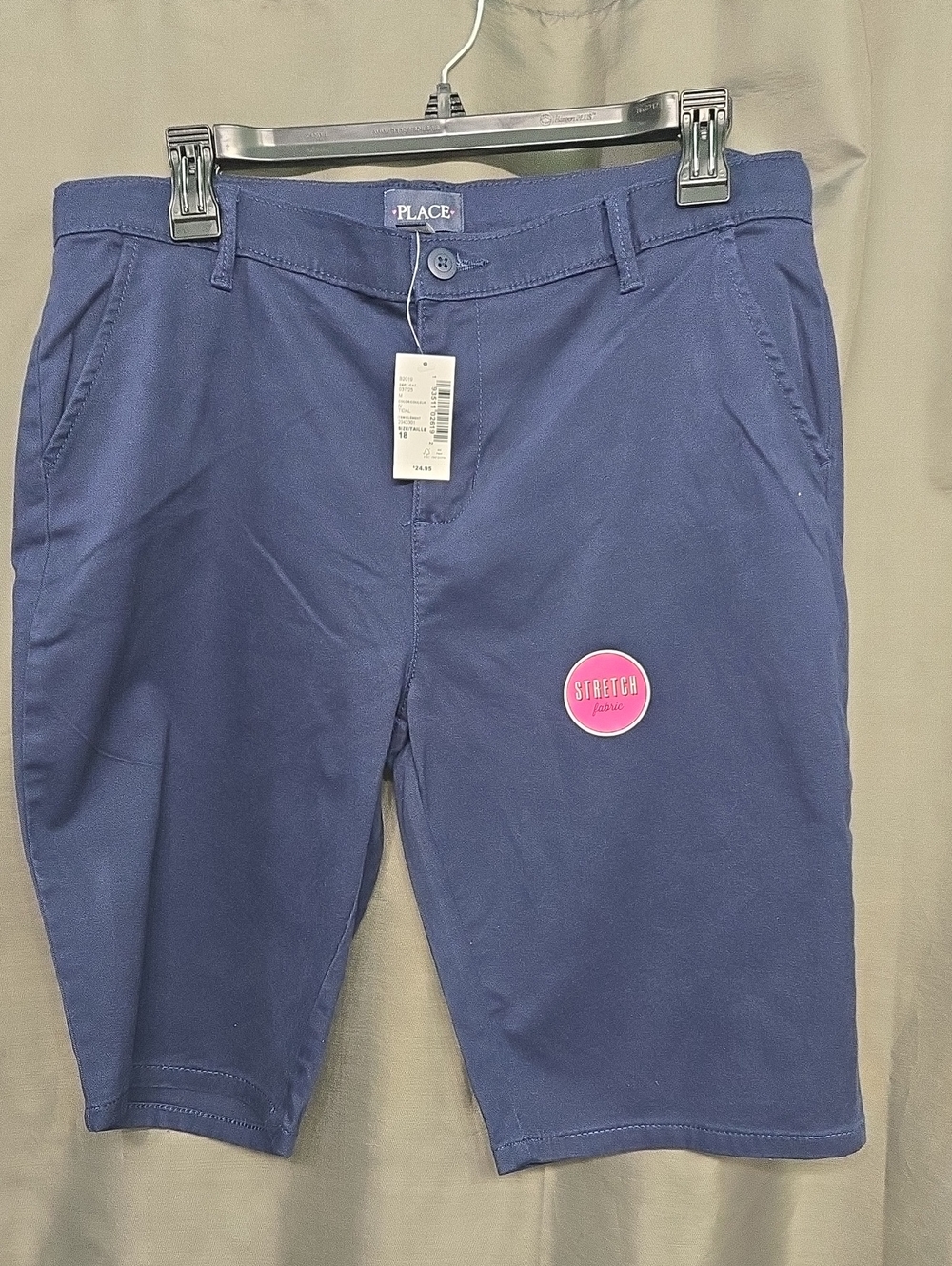The Children's Place Blue Stretch Chino Shorts